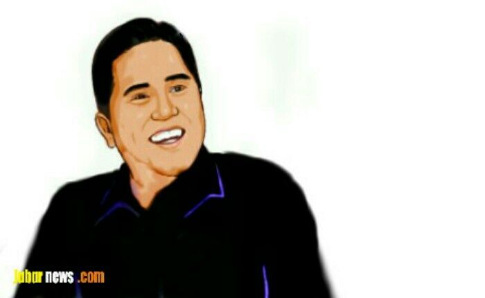 Karikatur- Erick Thohir. (Dodi/Jabarnews)