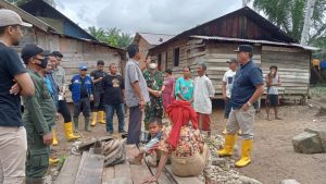 Longsor Hambat Bupati Madina Tinjau Lokasi Banjir
