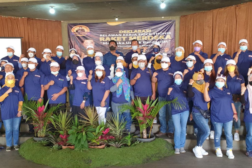 Deklarasi Raket Merdeka Jawa Barat, Siap Dukung Erick Thohir Jadi Presiden?