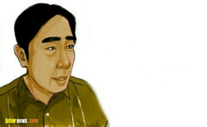 Karikatur- Mendiang Abraham Lunggana atau yang kerap disapa Haji Lulung. (Dodi/Jabarnews)