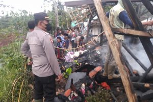 Kebakaran Hebat di Cianjur Melalap Sebuah Rumah, Seorang Menderita Luka Bakar