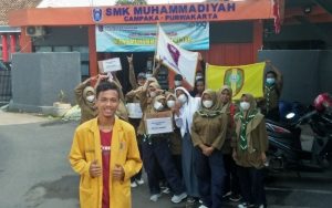 Turun ke Jalan, Pelajar SMK Muhammadiyah Campaka Purwakarta Galang Dana untuk Korban Semeru