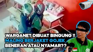 Video: Gunakan Atribut Ojol, Orang Ini Curi Uang Warung Bakso di Garut