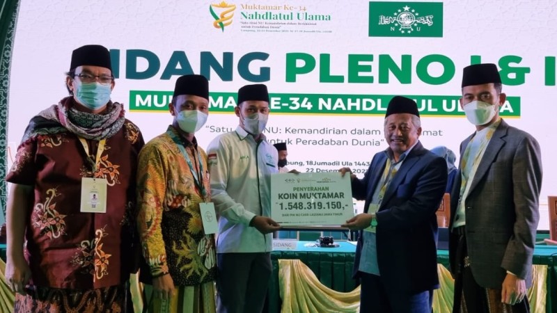 Koin Muktamar NU dari Jawa Timur Mencapai Rp2,9 Miliar, PCNU Gresik Donasikan Rp1 Miliar