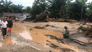Padang Lawas Berduka Malam Tahun Baru,12 Rumah Hanyut Disapu Banjir Bandang