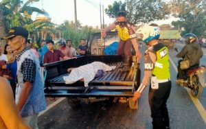 Seorang Pria Tanpa Busana Tewas Tergeletak di Jalinsum Serdang Bedagai