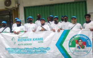 Totalitas Tanpa Batas, Relawan RKK di Bekasi Deklarasikan Ridwan Kamil For Presiden 2024