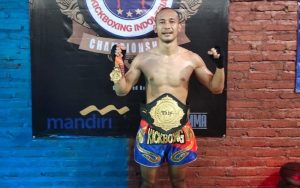 Prajurit Yon Armed 9 Pasopati Sabet Sabuk Emas Kick Boxing Bali Open Championship 2022