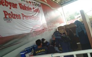 Waspada Omicron, Polres Purwakarta Genjot Vaksinasi Anak Usia 6-11 Tahun