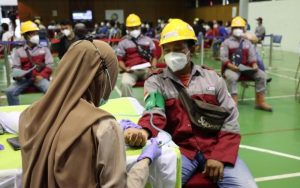 Akselerasi Vaksinasi, Polres Purwakarta Sasar Karyawan Perusahaan SPV