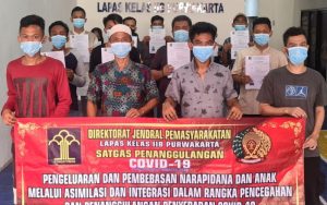 Hore, Belasan Warga Binaan di Lapas Purwakarta dapat Asimilasi Rumah