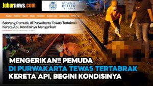 Video: Mengerikan! Pemuda di Purwakarta Tewas Tertabrak Kereta Api, Begini Kondisinya