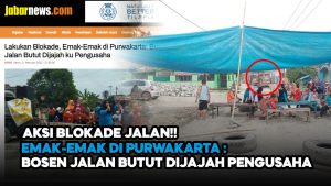 Video: Aksi Blokade Jalan! Emak-emak di Purwakarta: Bosen Jalan Butut Dijajah Pengusaha