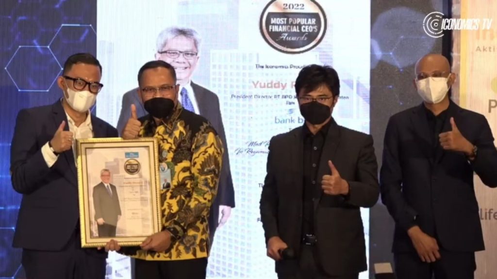 Bank Bjb Dianugrahi Indonesia’s Most Popular Digital Financial Brands Award 2022