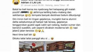 Viral! Gagal ke Bali karena Positif Covid-19, Wisatawan Malah Jalan-Jalan ke Malang
