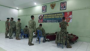 HUT Kostrad Ke 61, Yonarmed 9 Pasopati Gelar Donor Darah