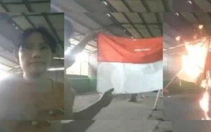 Alami Gangguan Jiwa, Wanita Pembakar Bendera Merah Putih di Karawang Dibawa ke Rumah Sakit