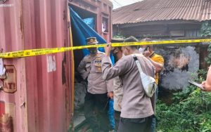 Seorang Pria Ditemukan Tewas Tanpa Busana dalam Box kontainer di Binjai