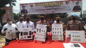 Polres Purwakarta Ringkus Belasan Bandit Spesialis Pencuri Kendaraan Bermotor