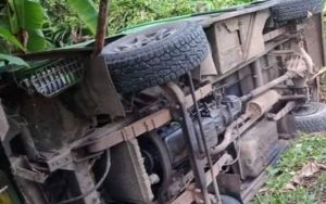 Mobil Elf Masuk Jurang di Tegalbuleud Sukabumi, Penumpang Tak Ada, Sopir Hilang
