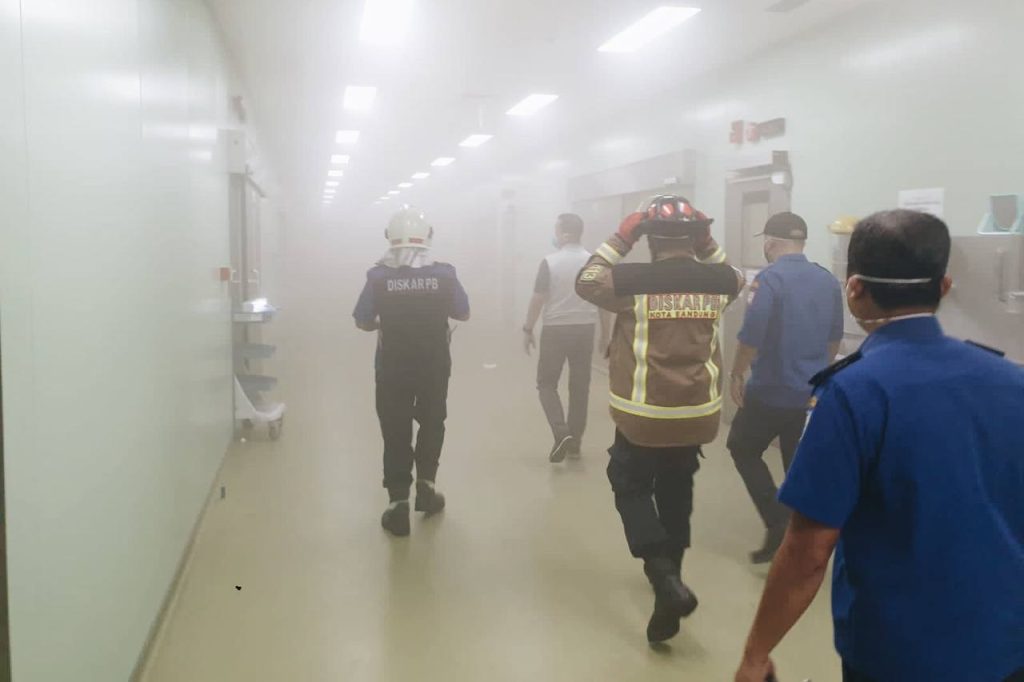 Kebakaran RSUD Bandung Kiwari, Sumber Api Diduga Karena Arus Pendek Listrik
