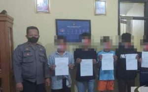 Sekelompok Bocah Diamankan Polisi saat Hendak Perang Sarung di Citamiang Sukabumi