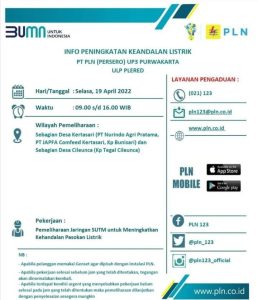 Jadwal Pemadaman Listrik di Plered Purwakarta, Selasa 19 April 2022