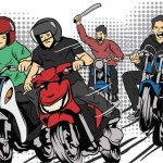 Ilsutrasi serangan geng motor di Sukabumi