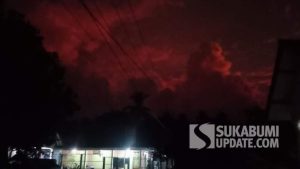 Warga Ciletuh Sukabumi Dibuat Geger Fenomena Lembayung Merah