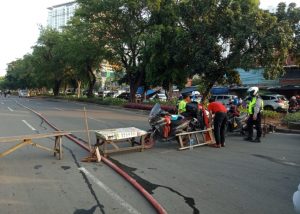 Polisi Tutup Jalan Basuki Rahmat Jaktim, Imbas Dari Kebakaran Pasar Gembrong