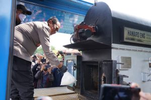 Polda Jabar Musnahkan Sabu Seberat 1 Ton Hasil Ungkap Kasus di Pangandaran
