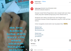 Ini Penjelasan Disparbud Soal Harga Tiket Masuk Pantai Pangandaran yang Viral di Media Sosial