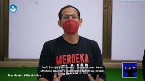 Jadi Guru Tamu, Mendikbudristek Masuk Kelas Bersama Desta