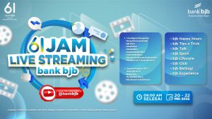 Live Streaming 61 Jam Non Stop Bank BJB Siap Pecahkan Rekor MURI