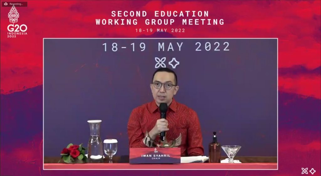 Pimpin Pertemuan Kedua EdWG G20, Kemendikbudristek Satukan Suara Untuk Pulihkan Pendidikan