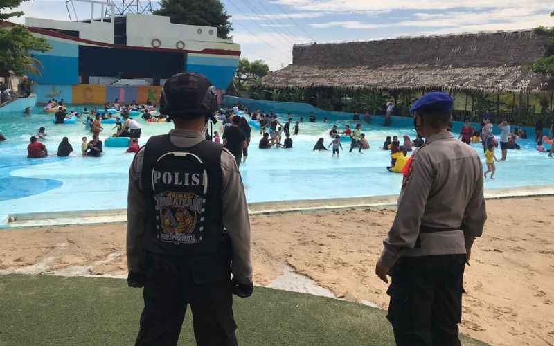 Beri Rasa Aman dan Nyaman, Tim Bima Sat Samapta Polres Purwakarta Cek Objek Wisata
