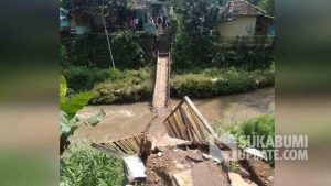 9 Orang Jadi Korban Jembatan Ambruk di Kaum Kidul Sukabumi