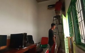 Duh! Diskominfo Serdang Bedagai Pasang AC Bekas di Kantor Media Center, Usianya Lebih 10 Tahun
