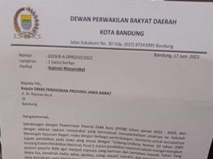 PPDB 2022, Politisi PKB Ini Kirim Surat ‘Titip Siswa’ ke Disdik Jabar, Begini Pengakuannya