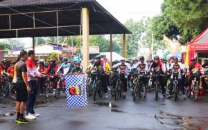 Gowes Hidup Sehat Tanpa Narkoba Meriahkan HANI 2022 di Purwakarta