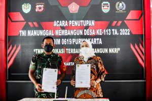 Tuntas Tepat Waktu, TMMD Ke-113 Kodim 0619 Purwakarta Resmi Ditutup