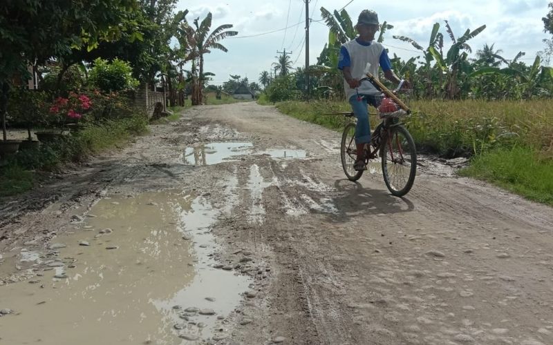 Rusak Parah, Warga Desak Gubernur Sumut Perbaiki Jalan dan Jembatan Penghubung Serdang Bedagai-Batubara