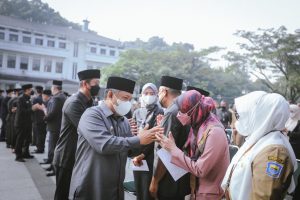 Rotasi SOTK, Yana Lantik 148 Pejabat Baru Pemkot Bandung