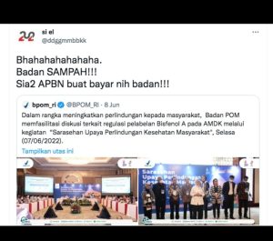 Buzzer dan Organisasi Siluman Jegal BPOM Lindungi Konsumen Air Minum