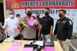 Pelaku Jambret Asal Labuhanbatu Ditembak, Polisi Amankan Barang Bukti Senpi dan Pisau