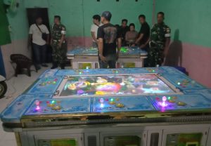 Lokasi Perjudian Berkedok Ketangkasan Tembak Ikan di Gerebek Polisi Asahan