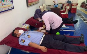 Donor Darah Warnai Peringatan HDKD ke-77 di Lapas Kelas IIB Purwakarta