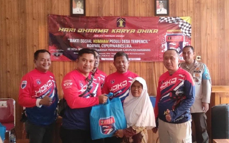 HDKD Ke-77, Kalapas Purwakarta Bersama Korwil Cipurwabesuka gelar Baksos
