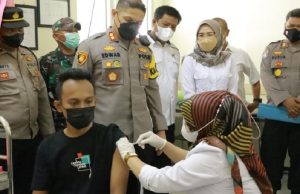 Polres Purwakarta Kebut Capaian Vaksinasi Booster di Kecamatan Sukatani