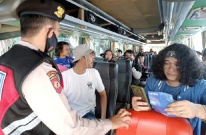 Pastikan Suporter Persib yang Berangkat Ke GBLA Miliki Tiket, Polres Purwakarta lakukan Ini